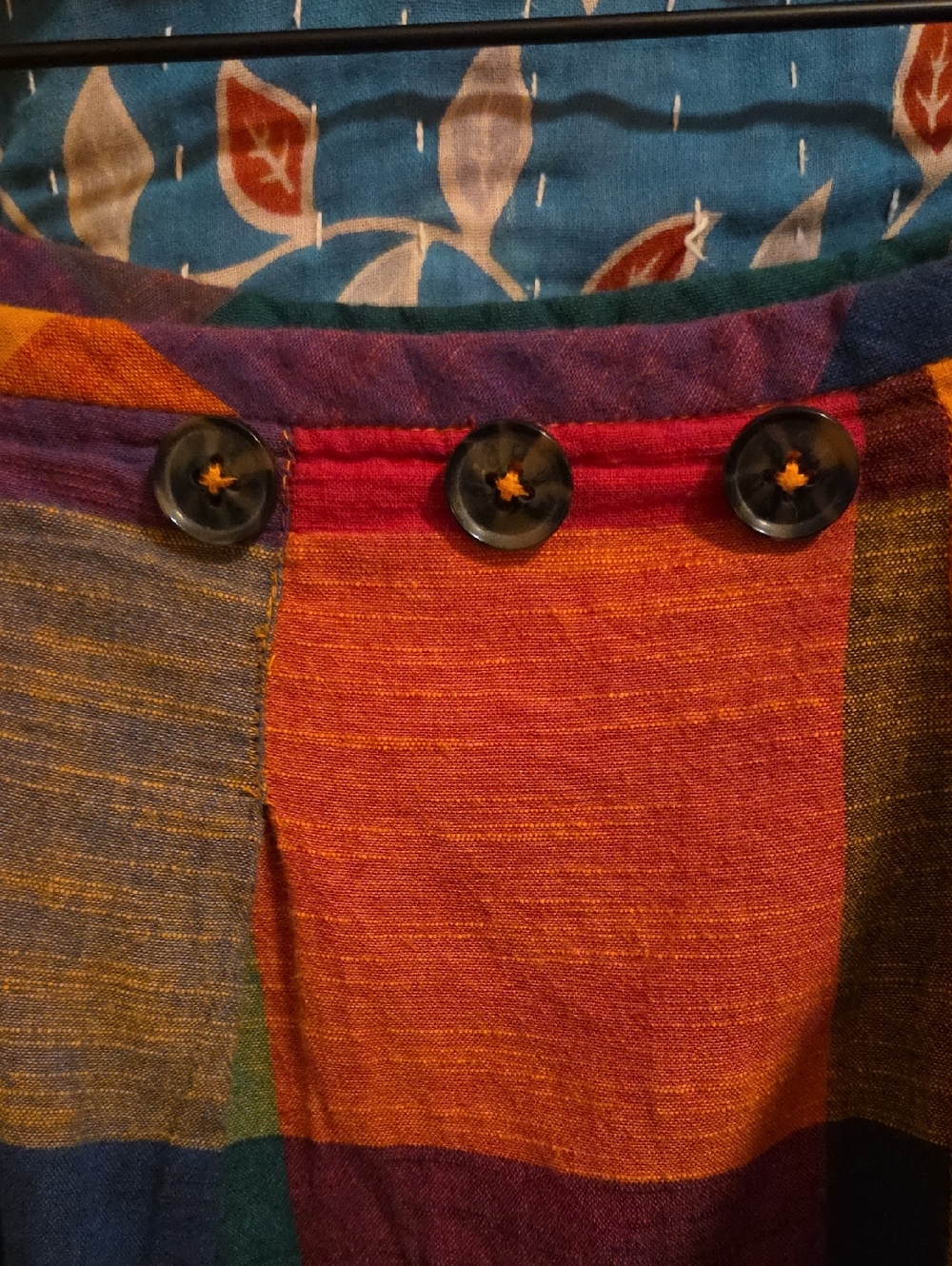 Rujuta Sheth sz XL Frida Pants in Multi Chex - Picture 7 of 12